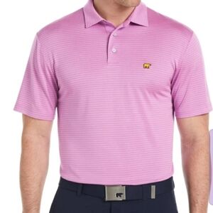 Jack Nicklaus Men's Pink Striped Polo Shirt